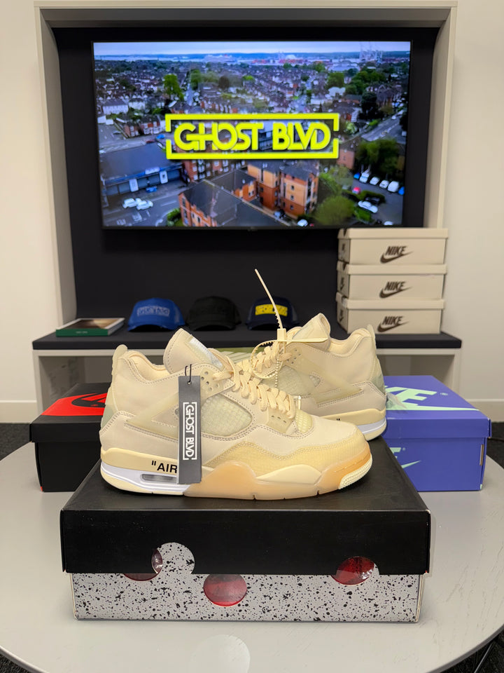 OFF-WHITE X AIR JORDAN 4 SP SAIL