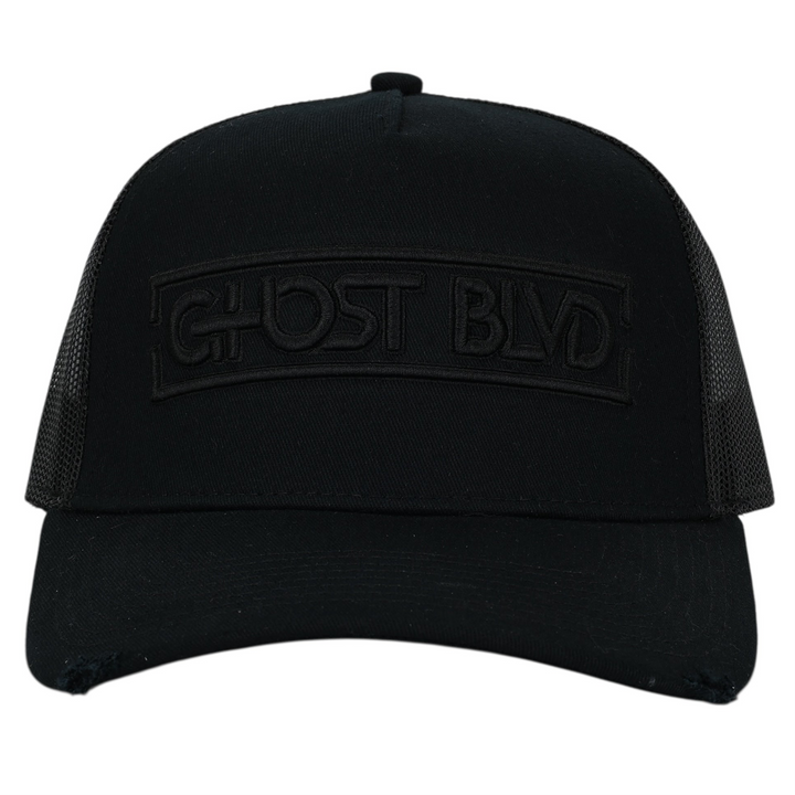 Ghost Blvd Trucker Cap ‘Triple Black’