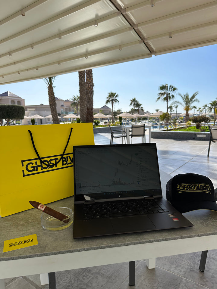 Ghost Blvd Trucker Cap ‘Black & Yellow’