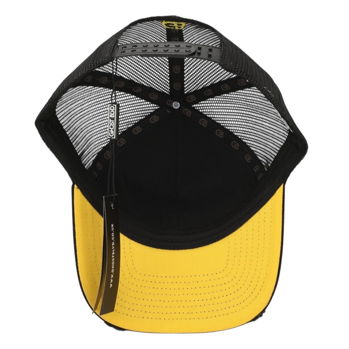 Ghost Blvd Trucker Cap ‘Black & Yellow’