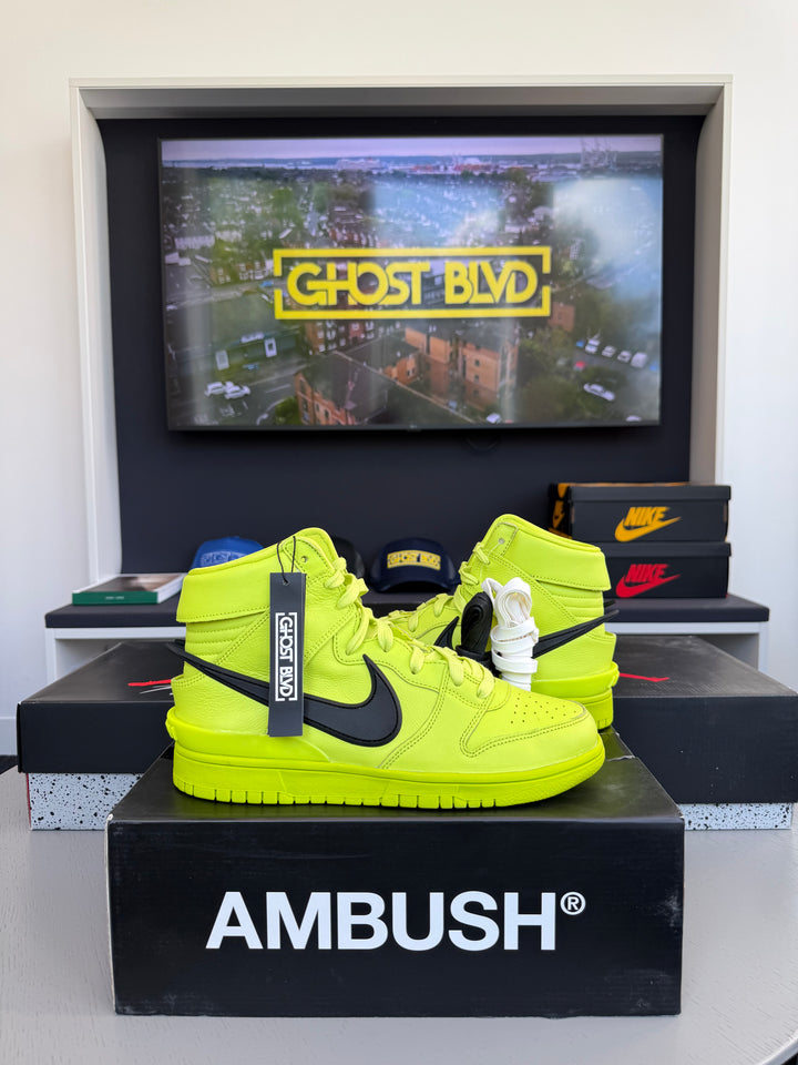NIKE DUNK HIGH AMBUSH FLASH LIME