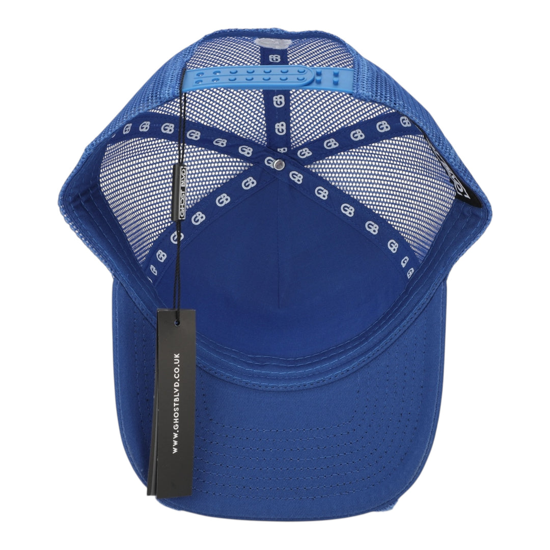 Ghost Blvd Trucker Cap ‘Blue & White’