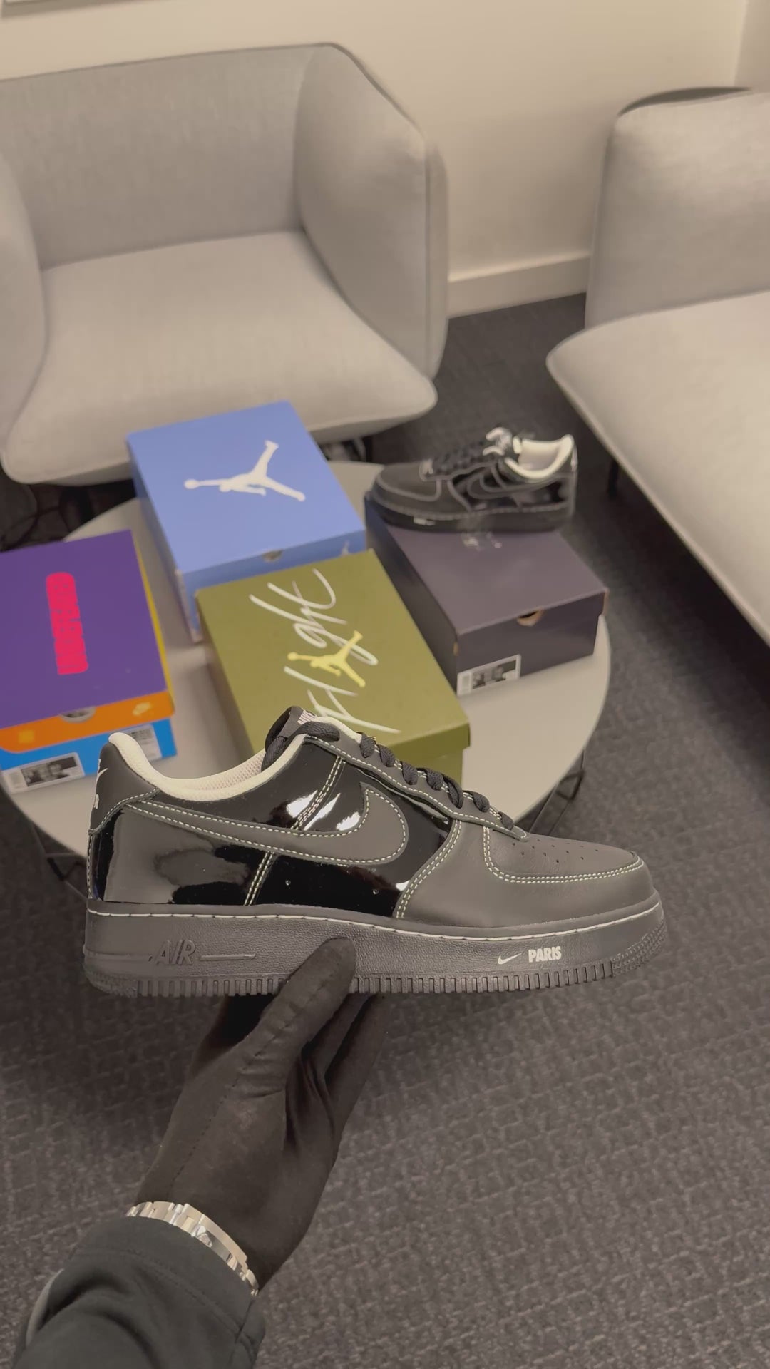 NIKE AIR FORCE 1 LOW CITY PACK PARIS PATENT